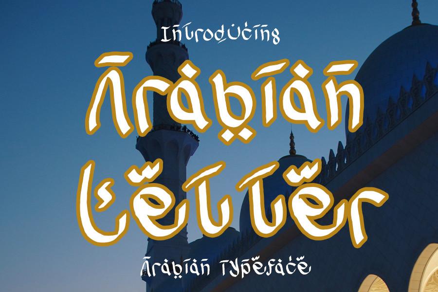 Arabian Letter Font