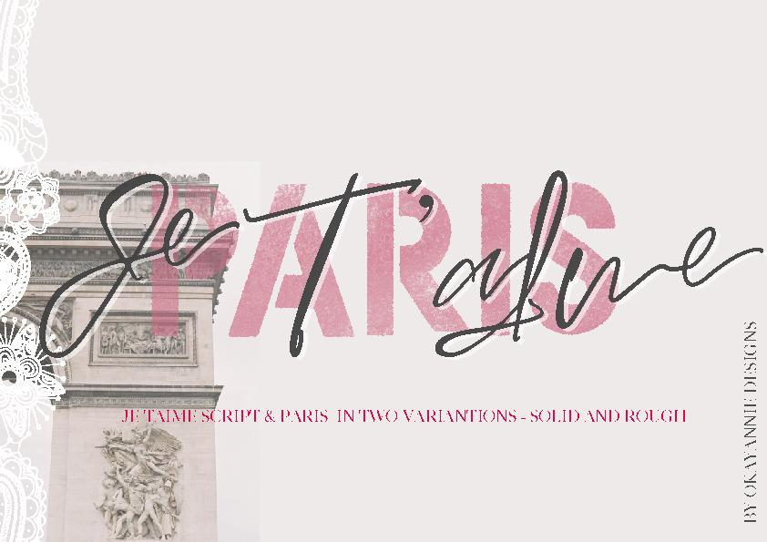 Paris Je T'aime Font