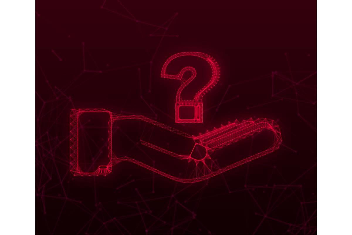 Question Mark in Hands for Concept Desig