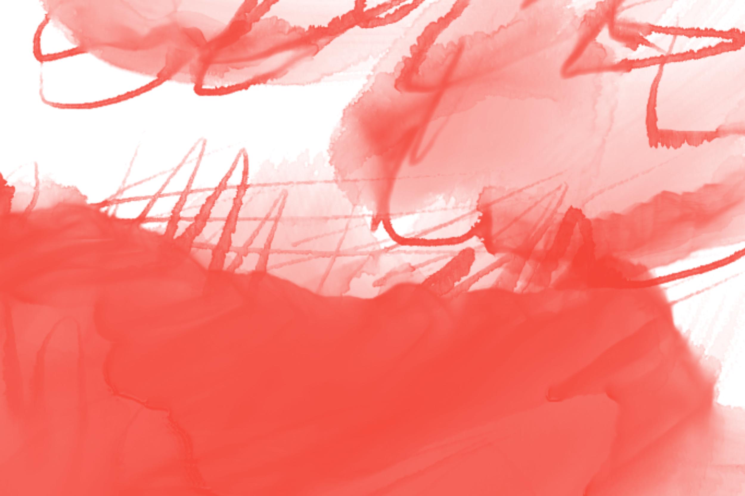 Watercolor Stains Wedding