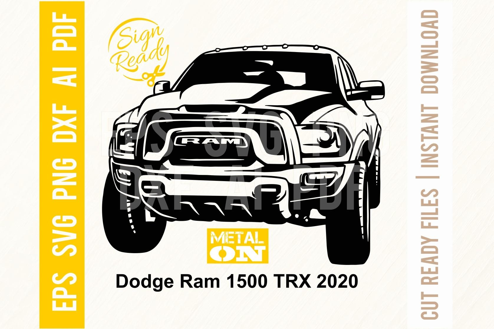 Dodge Ram 1500 TRX 2020 Car SVG