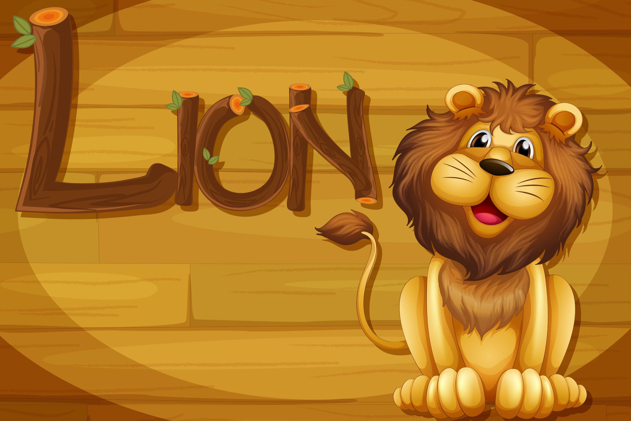 Wooden-frame-with-lion