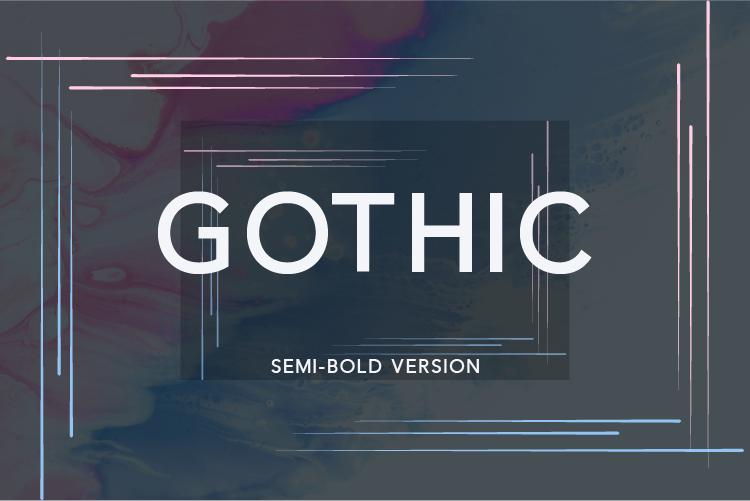 Gothic Semi-Bold Font