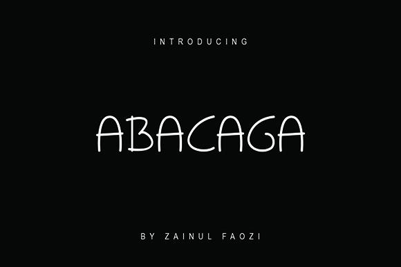 Abacaga Font