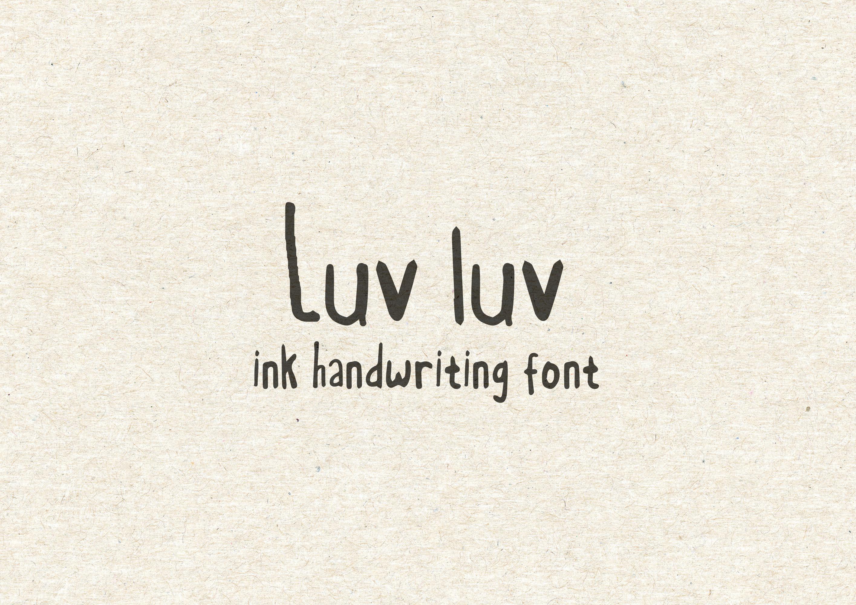 Luv Luv Font