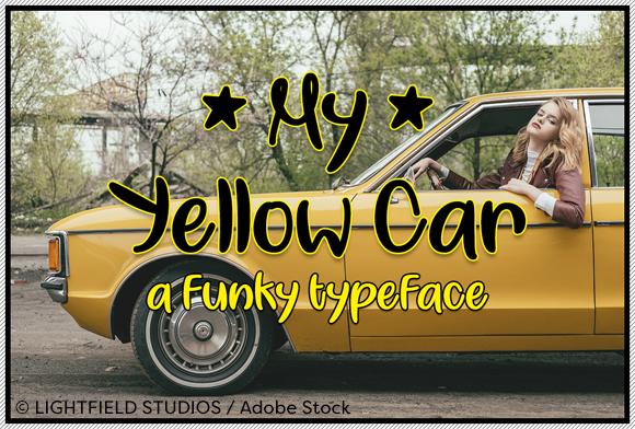My Yellow Car Font