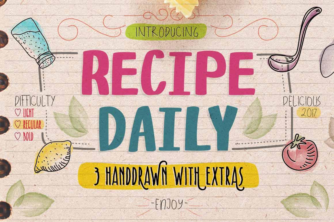 Recipe Daily Font