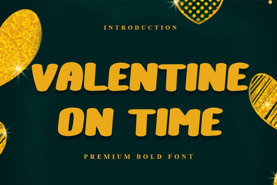 Valentine on Time Font