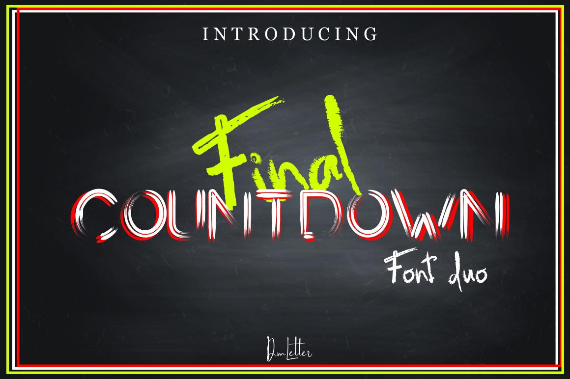 Final Countdown Font