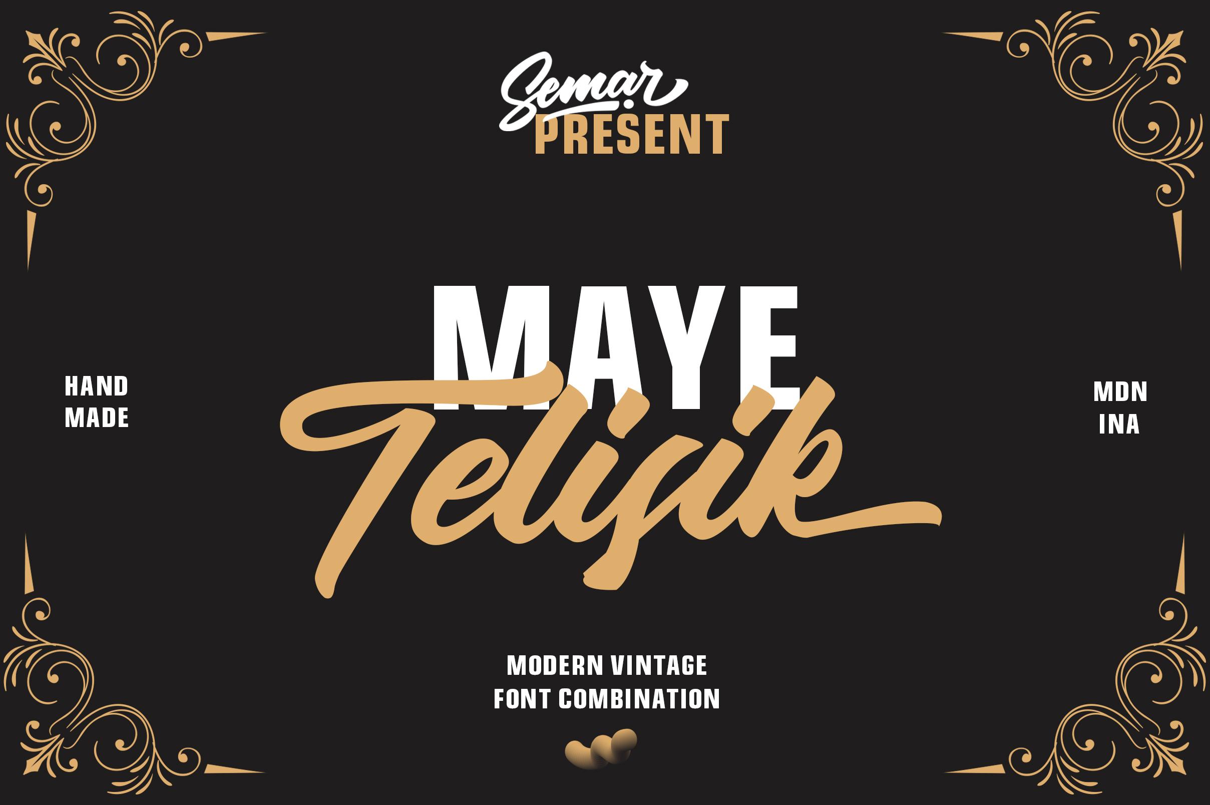 Maye Telisik Duo Font