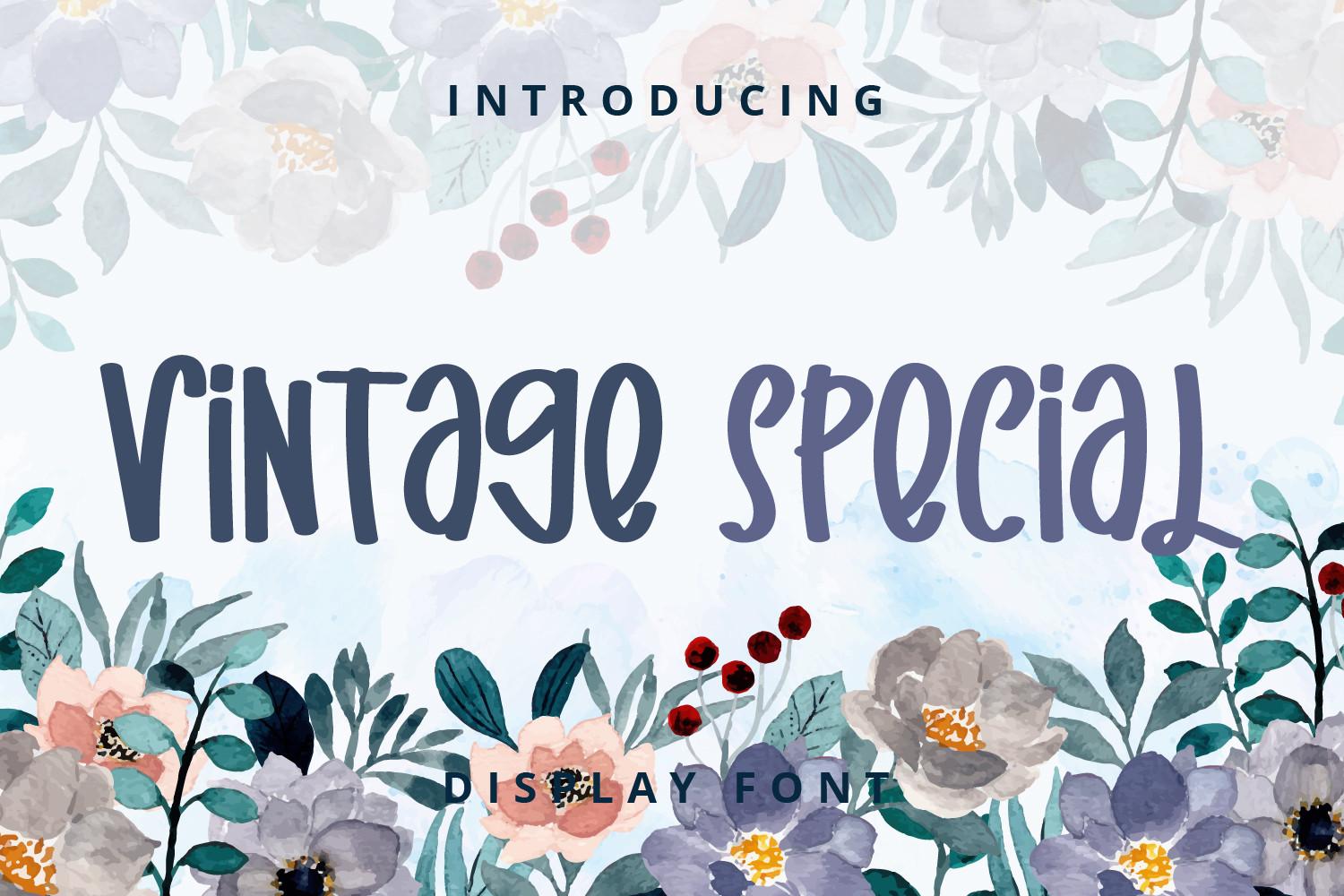 Vintage Special Font