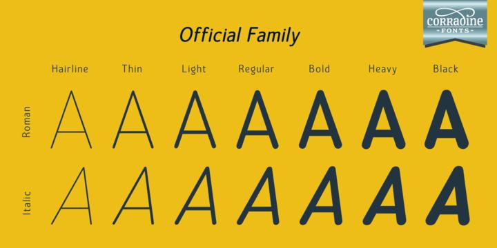 Official Family Font