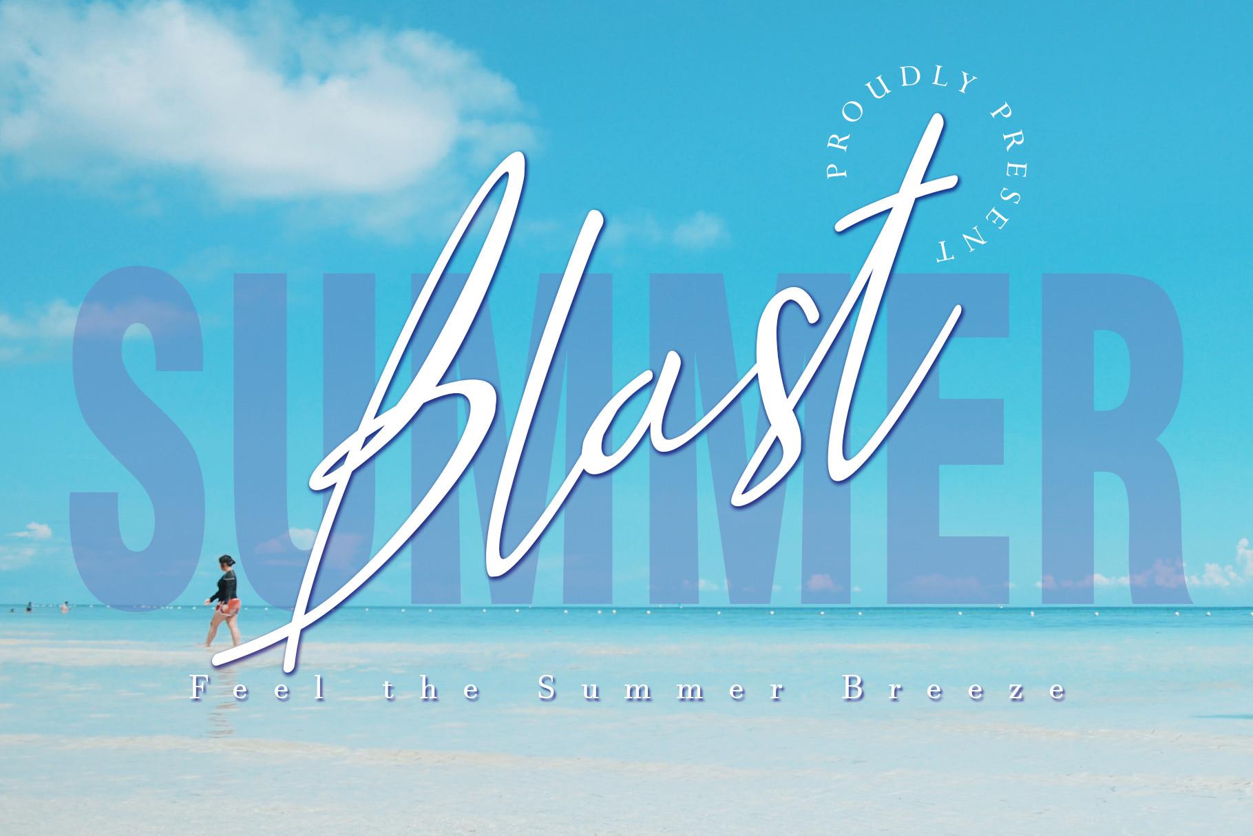 Summer Blast Font