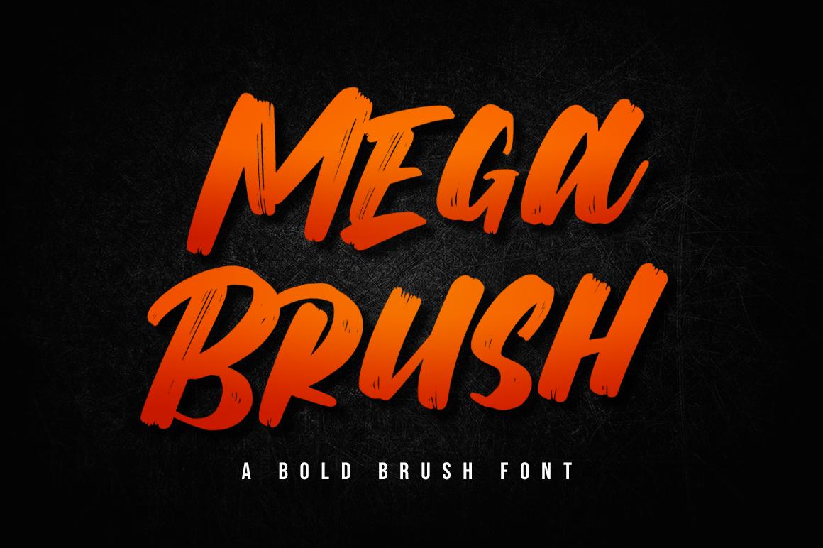 Mega Brush Font