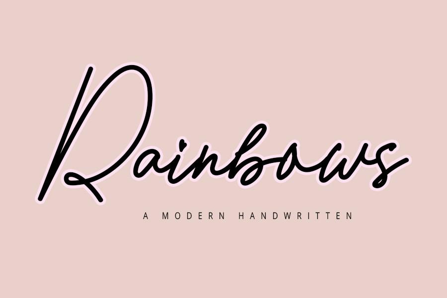 Rainbows Font