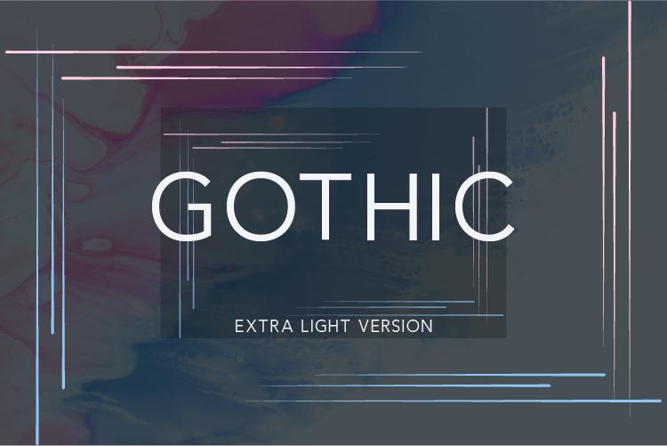 Gothic Extra Light Font