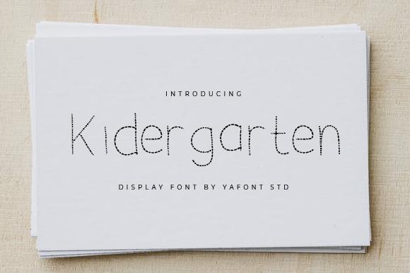 Kindergarten Font