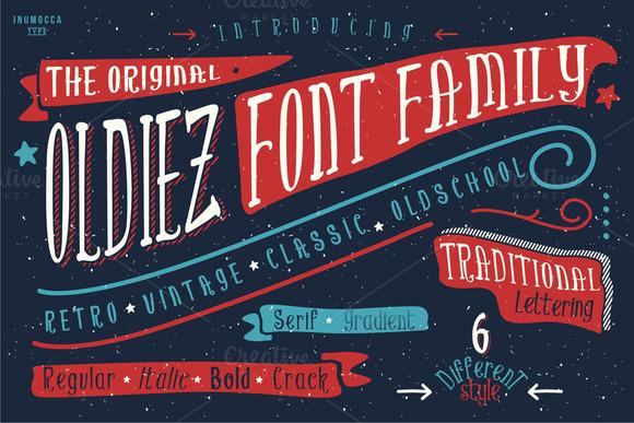 Oldiez Font Family Font