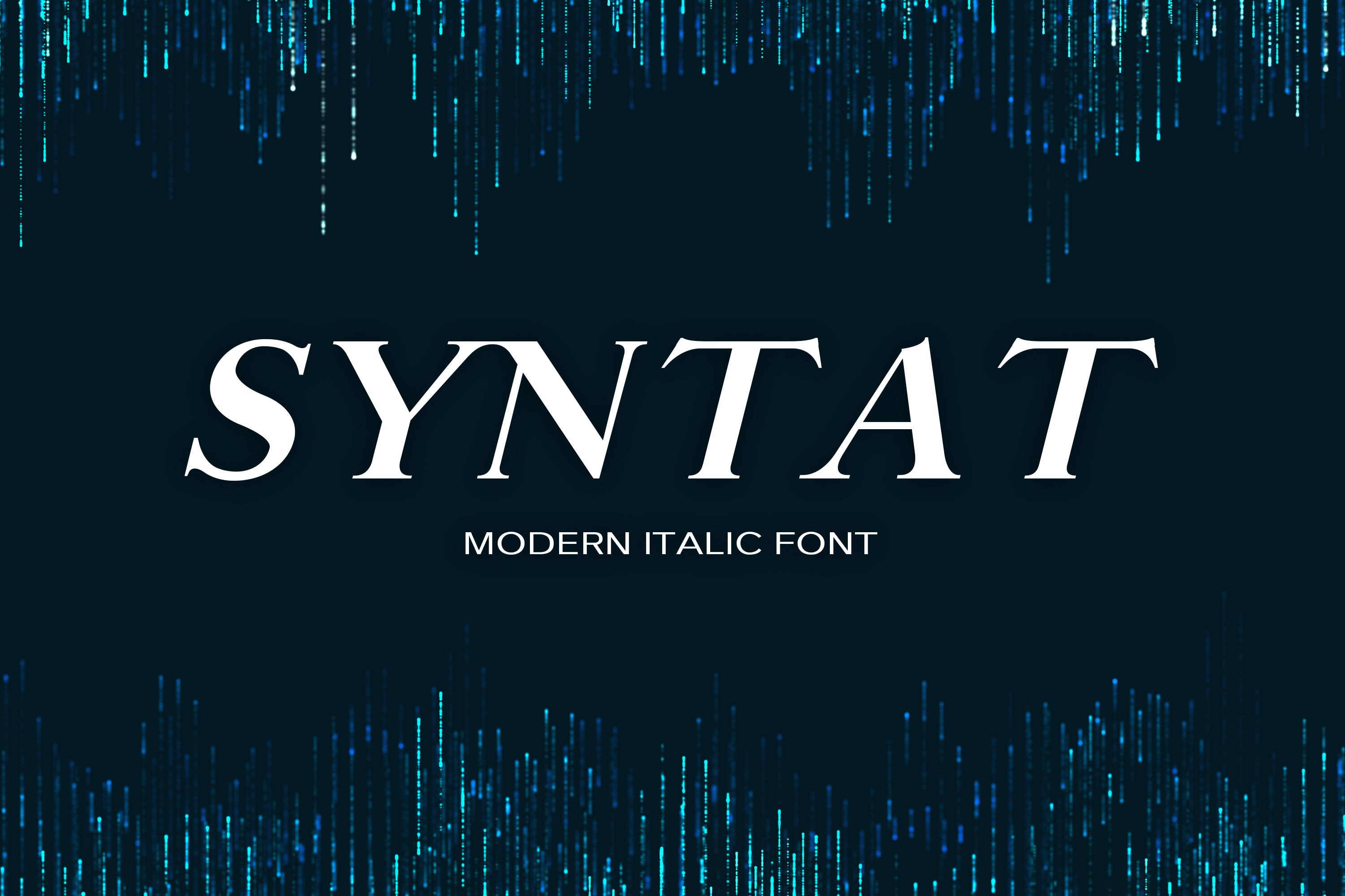 Syntat Font