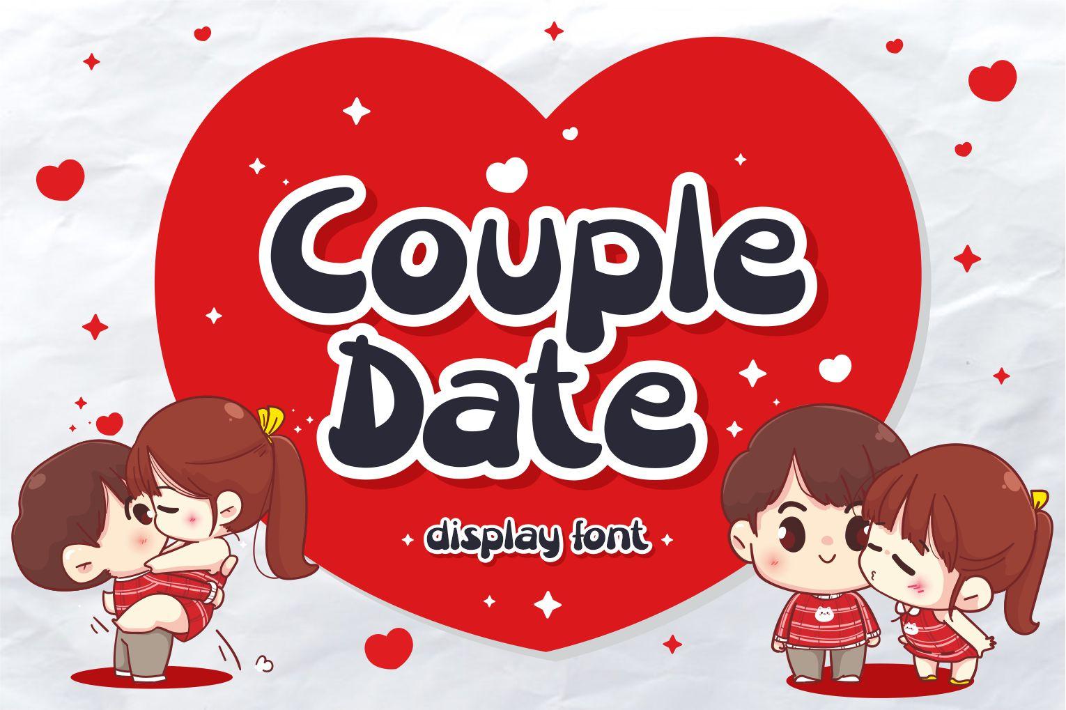 Couple Date Font