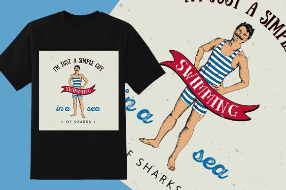 Swim T-Shirt Design