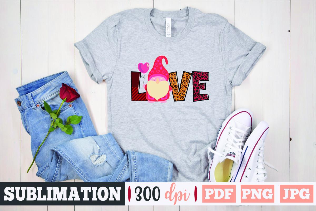 Valentine Gnome Sublimation