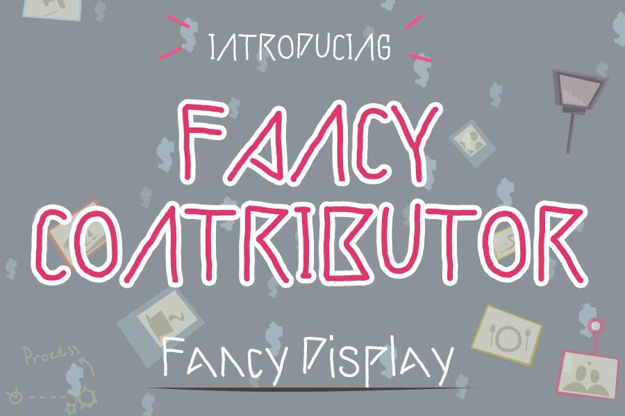 Fancy Contributor Font