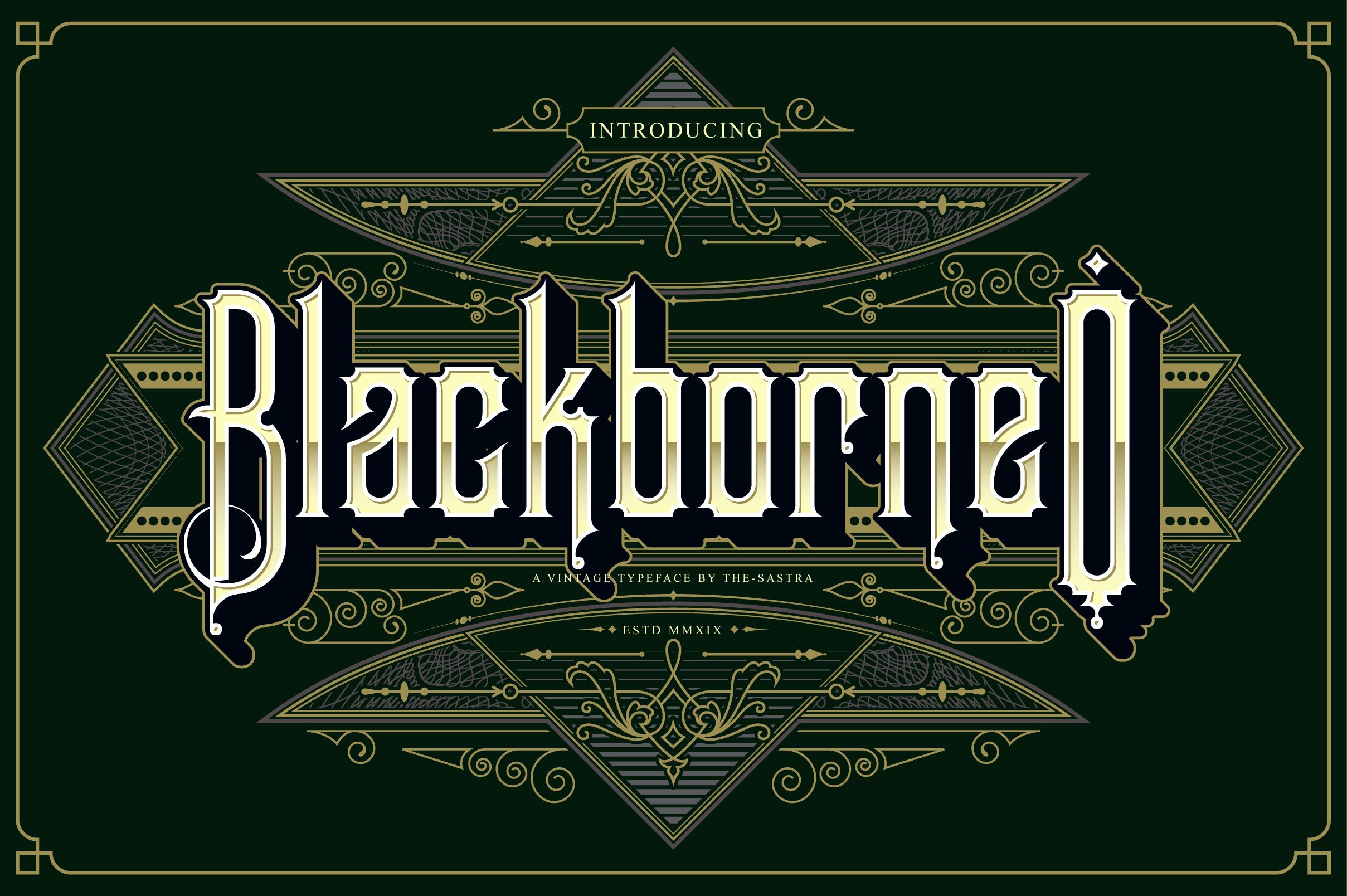 BlackBorneo Font