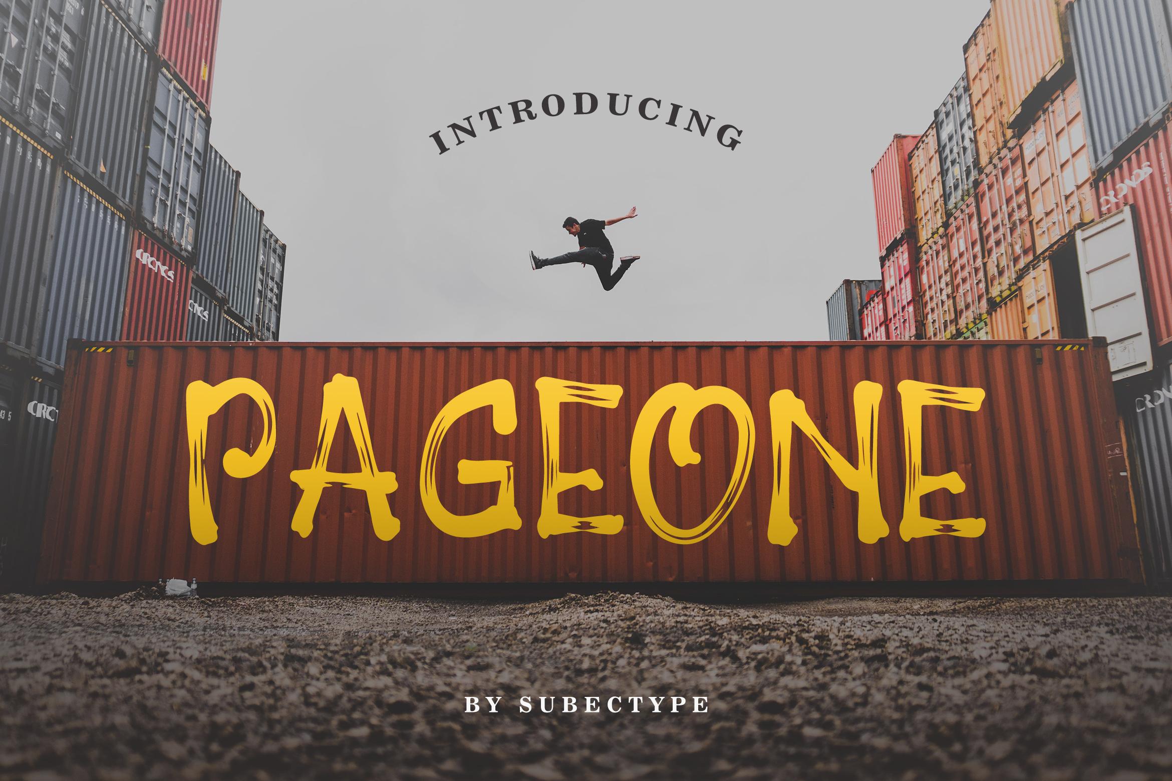Pageone Font