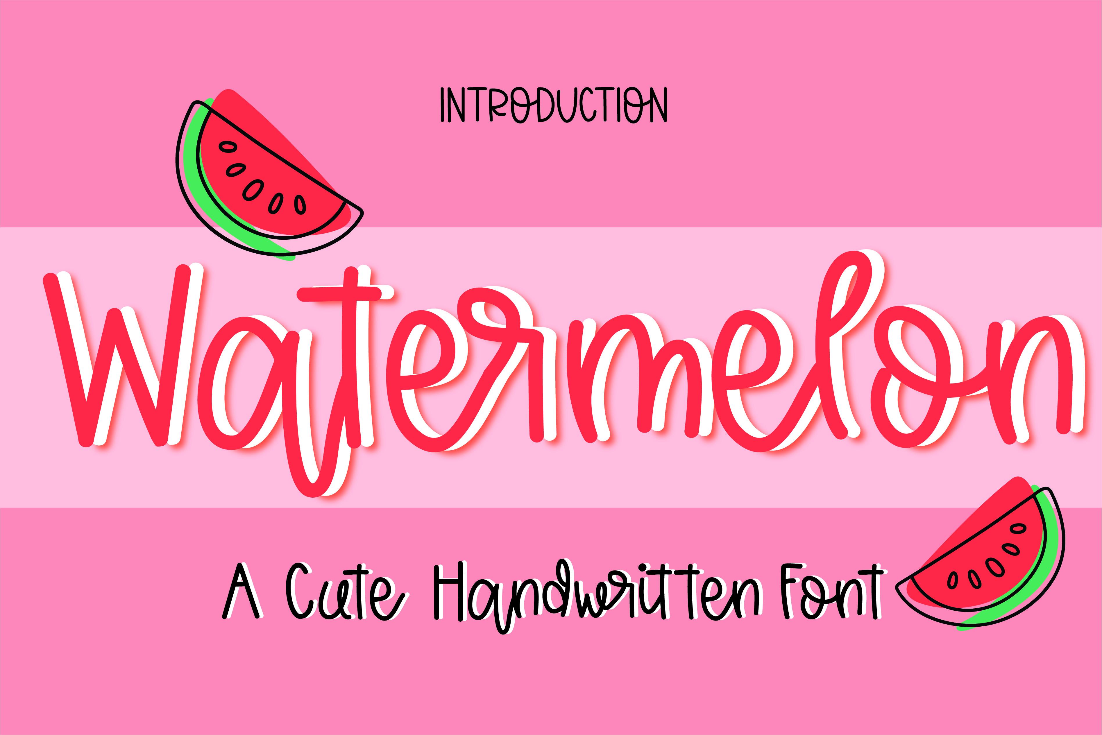 Watermelon Font
