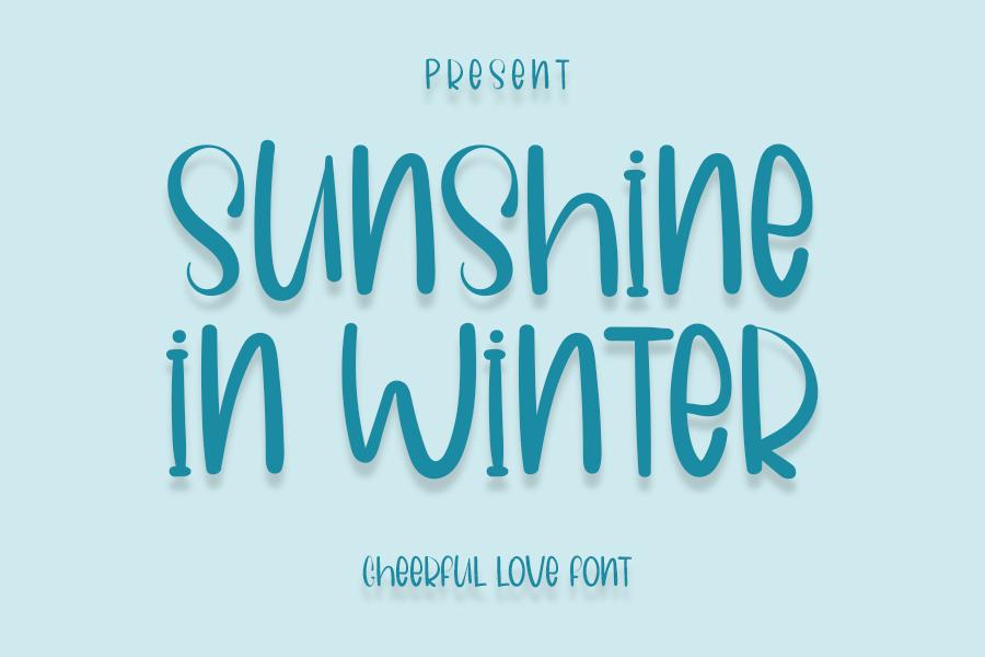 Sunshine in Winter Font