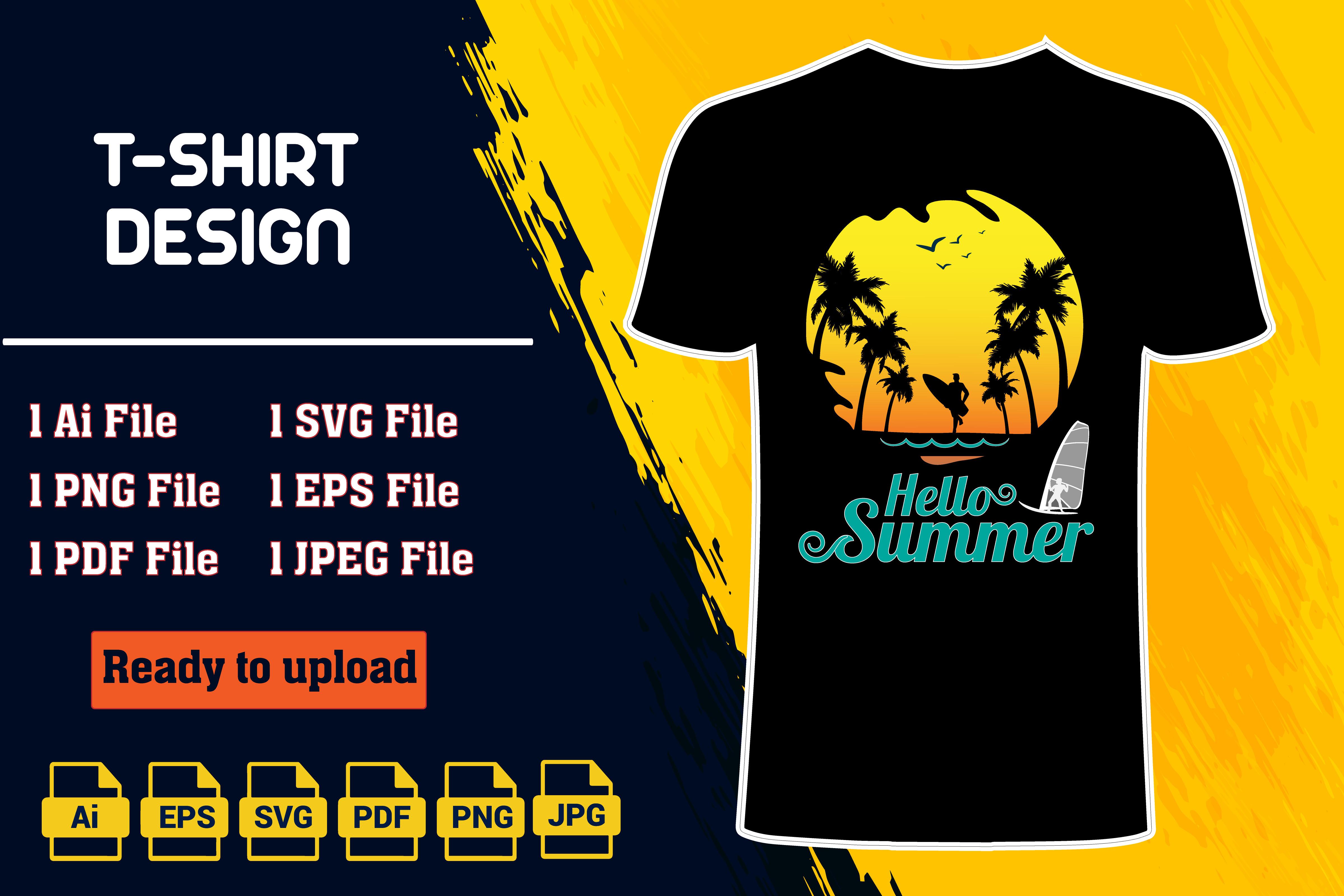 Summer T-shirt Design .
