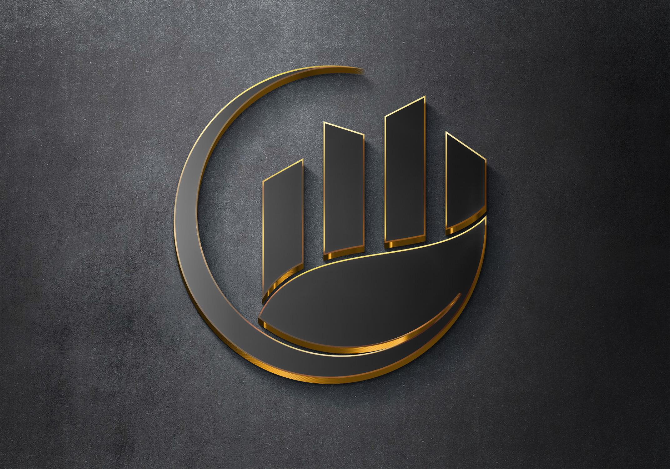 3D Realistic Logo Mockup PSD