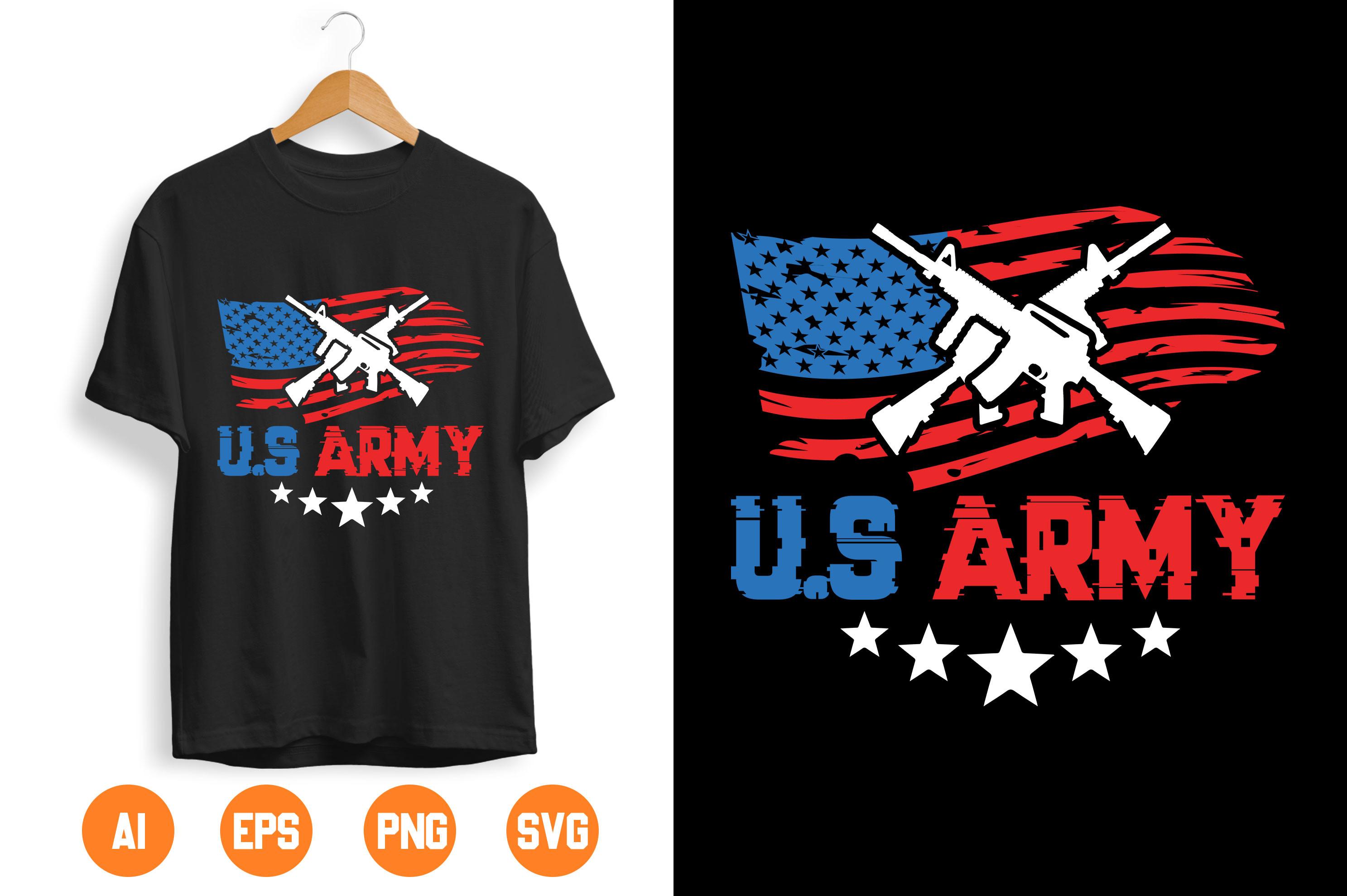 USA Army T-shirt Design 123