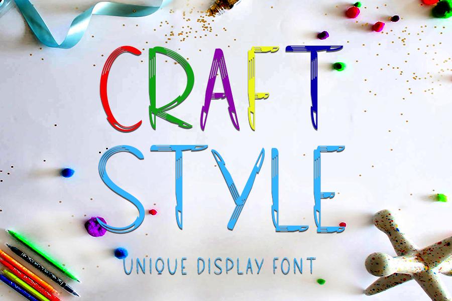 Craft Style Font