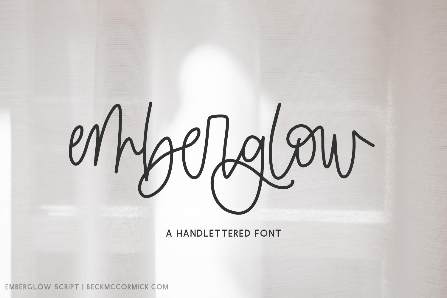 Emberglow Script Font