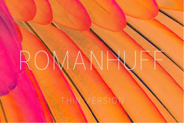 Romanhuff Thin Font