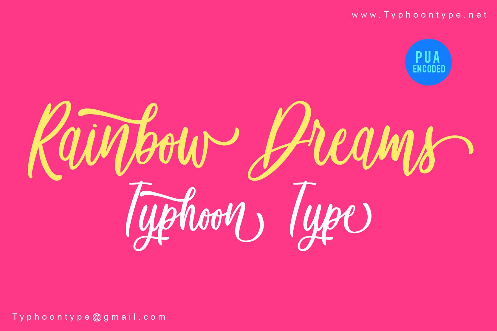 Rainbow Dreams Font