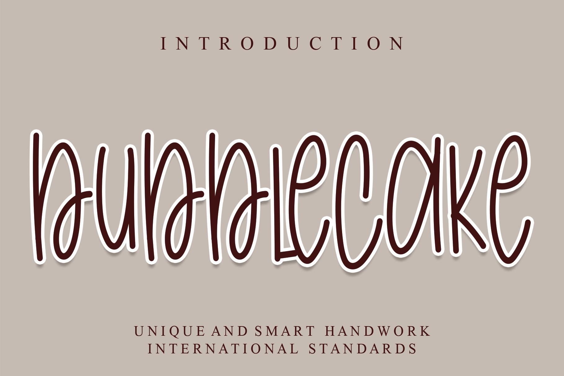 Bubblecake Font