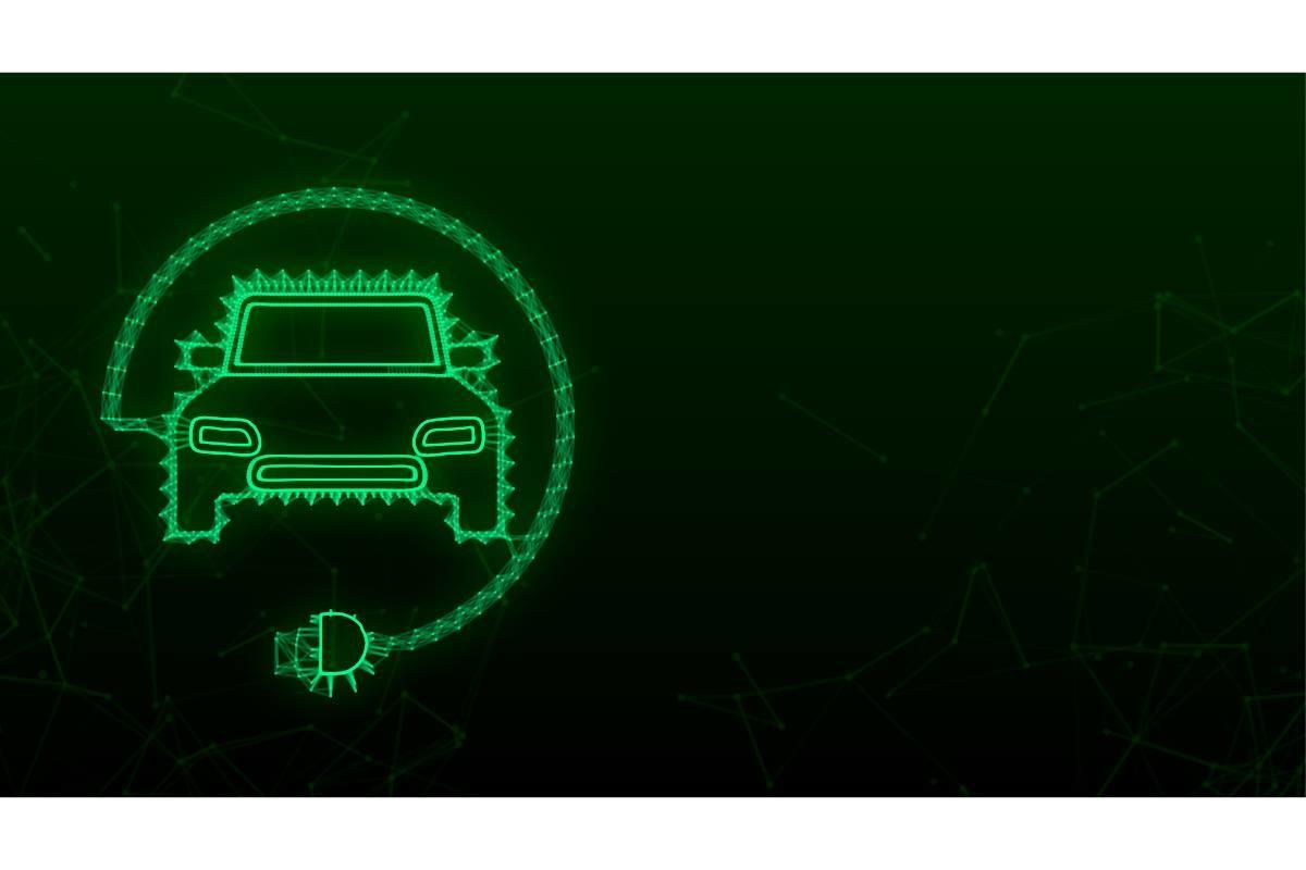 Electric Vehicle Charging Station Icon.