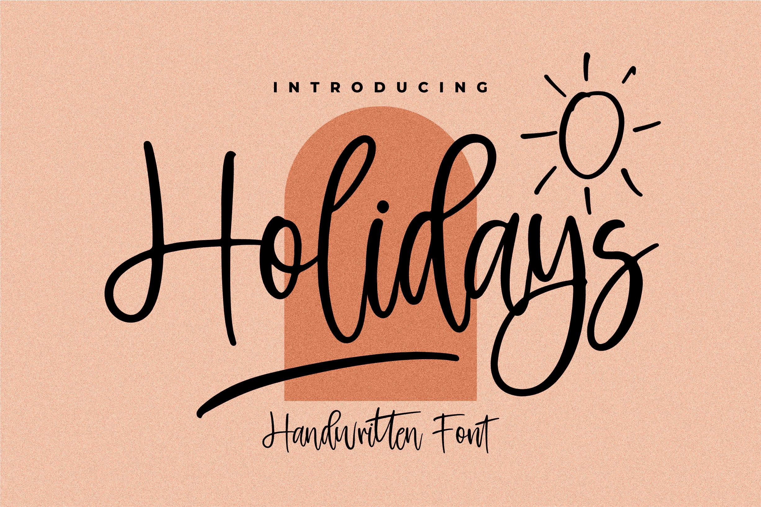 Holidays Font