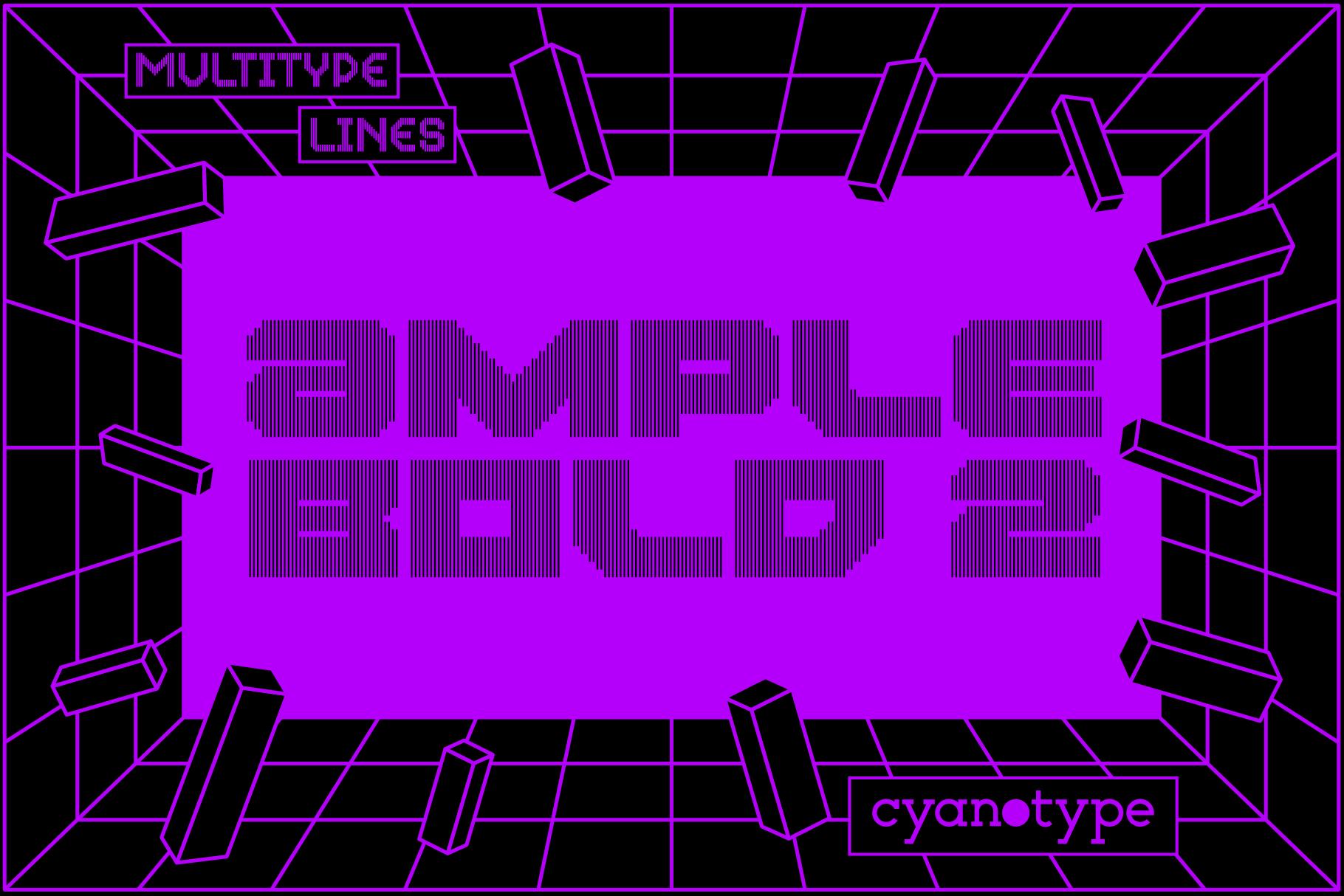 MultiType Lines Ample Bold 2 Font