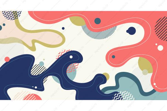 Abstract Liquid Splash Form Free Style