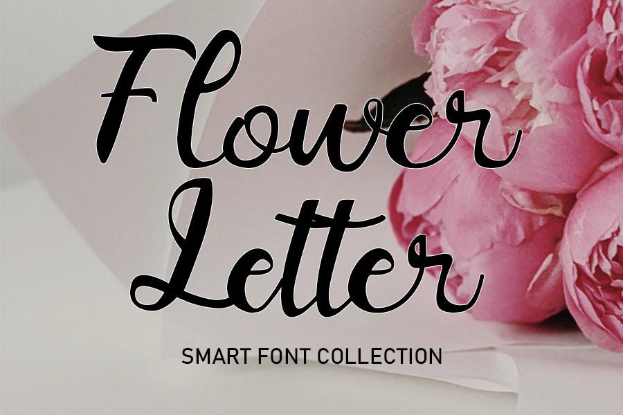 Flower Letter Font