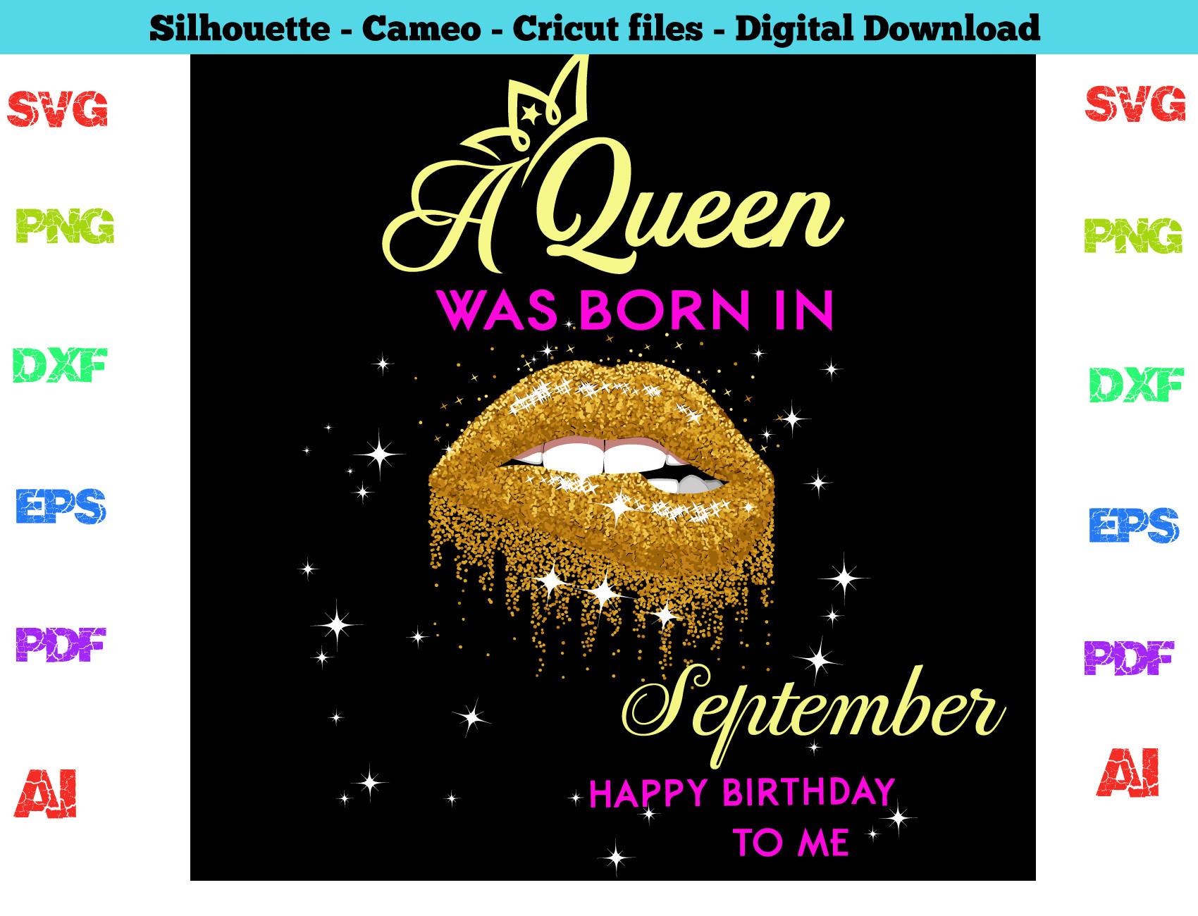 September  Birthday Svg