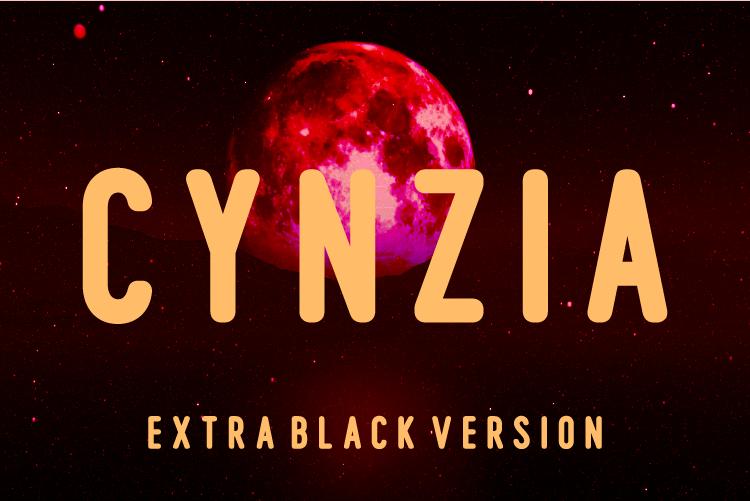 Cynzia Extra Black Font