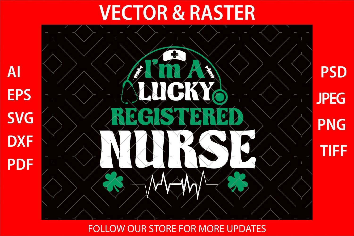 Leopard Shamrock Lucky Registered Nurse