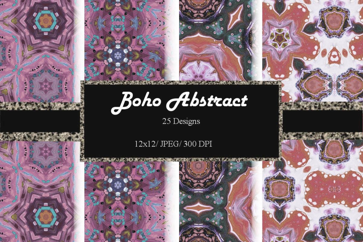 12x12  Digital Paper Abstract Boho 11