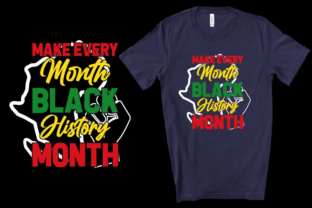 Black History T-Shirt Design