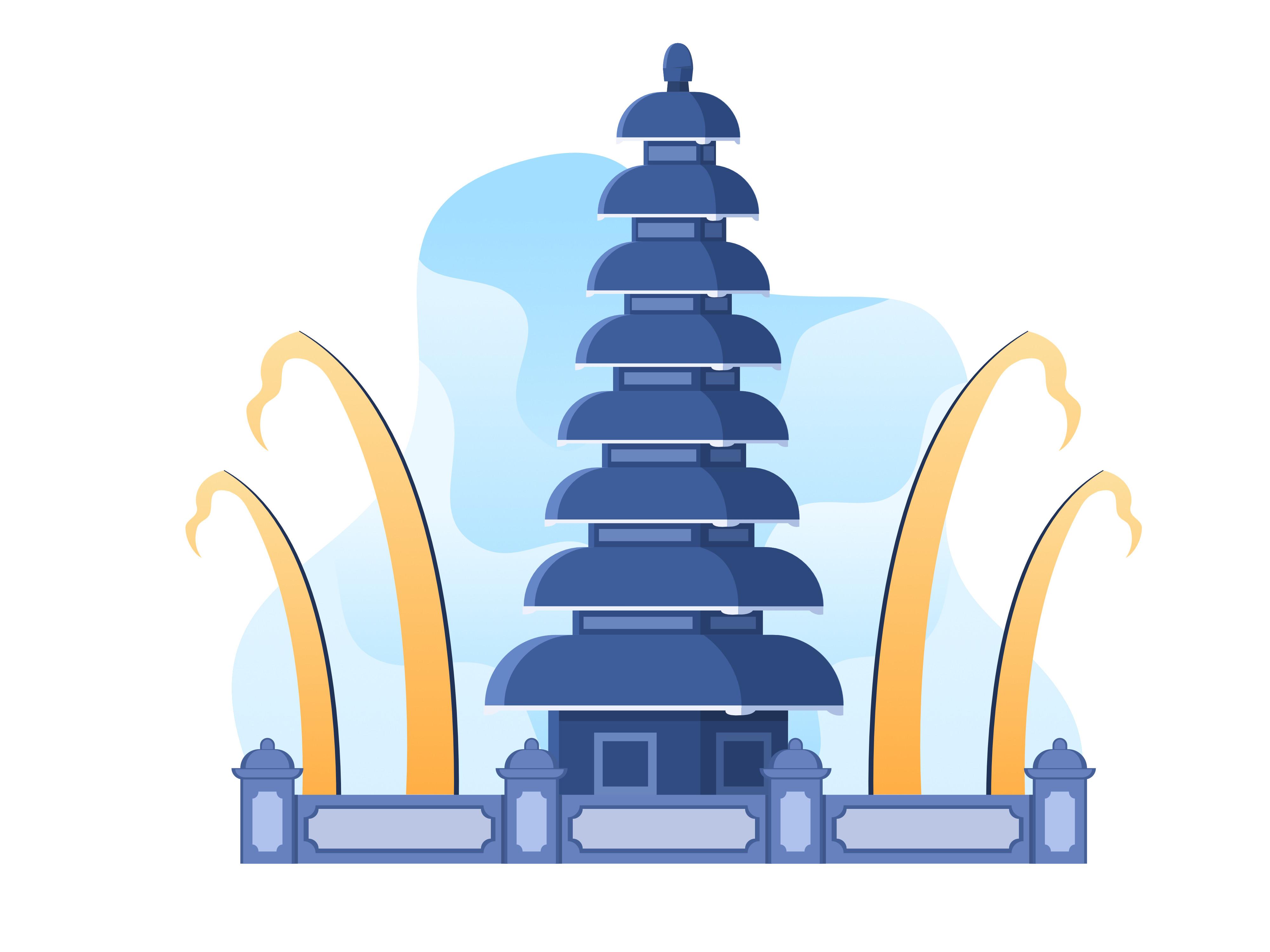 Balinese Hindu Traditional Temple